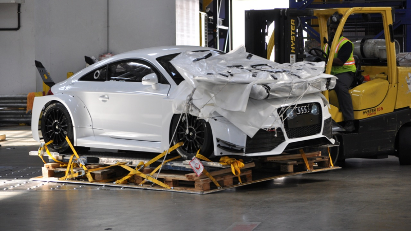 Illustration for article titled This Is Audi's Insane Front-Wheel Drive TT-RS Racecar